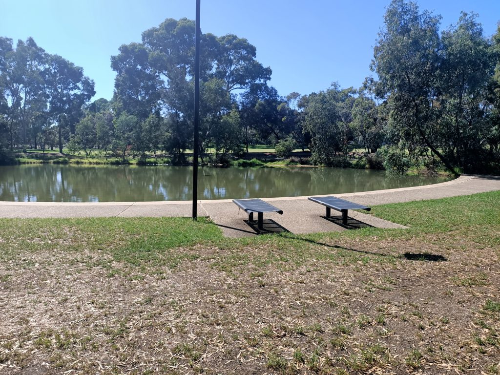 Lake at regency park reserve.