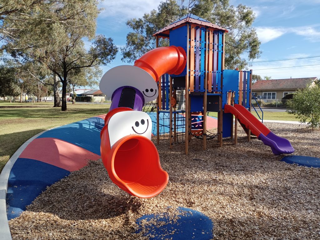 Slippery slide bottom opening